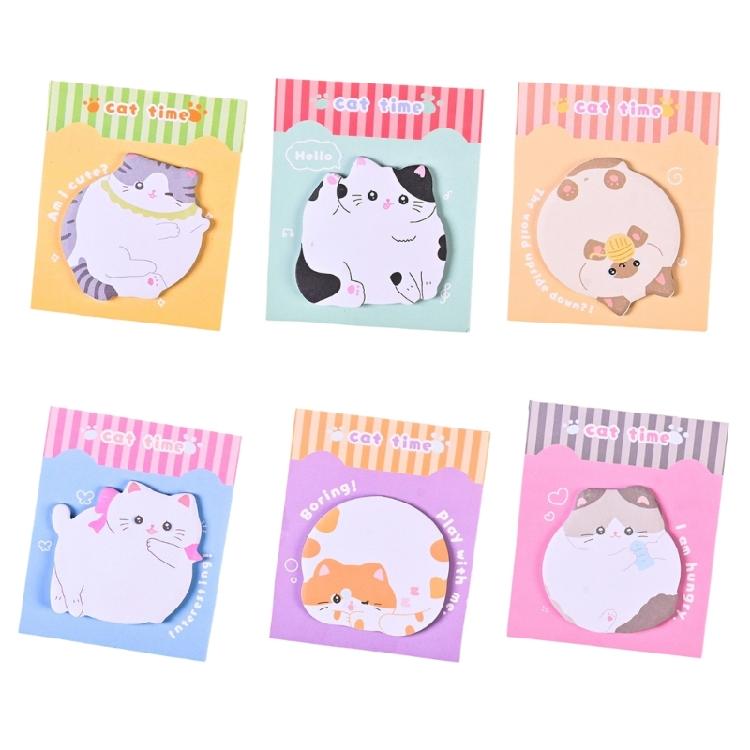 Cartoon Shape Design Stick Note Selves Stick Write Pad Reusable for School Office Journaling Multipurpose Paper Notepads