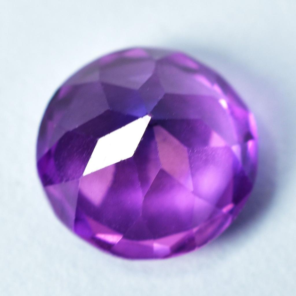 Natural Purple Tanzanite Loose Gemstone 8.40 Ct Round Cut for Jewelry Making and Gem Collections