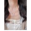 Glücksklee Zirkonia Set - Damen Halskette Armband Ohrringe - Luxus Mode Braut Accessoires