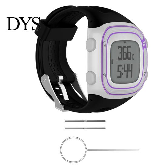 Replacement Silicone Unisex Watch Band Wrist Strap for Forerunner 10/15