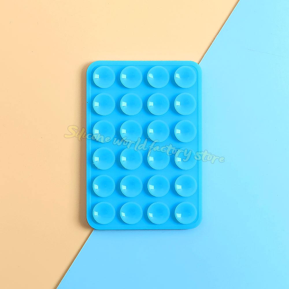 Silicone World Multifunctional Double-sided Silicone Suction Phone Holder Phone Case Anti-Slip Back Stickers Mat Wall Stand