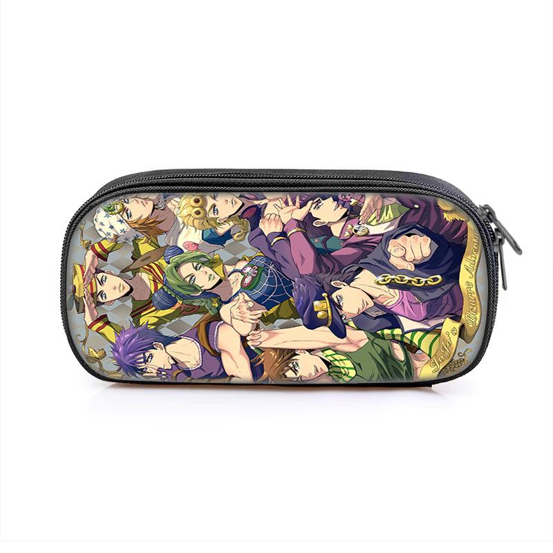 Astuccio per matite JoJo's Bizarre Adventure versatile cartone animato grande capacità articolo popolare miglior regalo per ragazzo o ragazza per compleanni scolastici