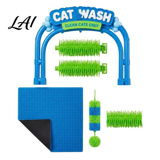 Giocattolo per Animali da Interno Arco per Lavaggio e Toelettatura Gatti Stazione di Toelettatura per Auto Forniture per Auto-Toelettatura Design