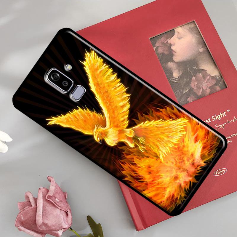 Phoenix Bird Case For Samsung Galaxy J8 A9 2018 A3 A5 J1 2016 J3 J5 J7 2017 A6 A8 J4 J6 Plus Back Cover