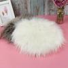 30cm Long Plush Round Carpet Imitation Wool Solid Color Simple Round Pad Dressing Table Floor Pad Floor Mat Bedroom