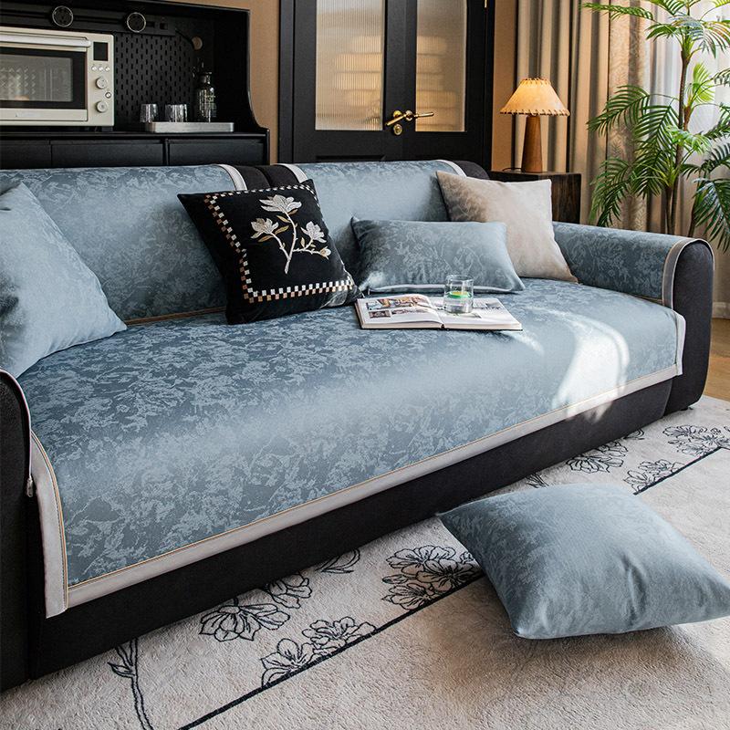 Light Luxury Sofa Cushion, Universal Fabric In All Seasons, High-End Seat Cushion, Non-Slip, Modern  New Cover Cover Cloth Towel