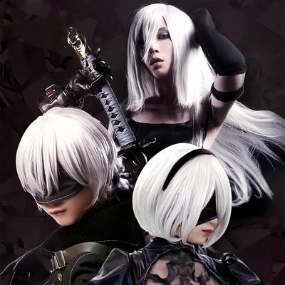 Nier Cosplay YoRHa 2 Type B 2B Cosplay Nine S 9S Cosplay A2 A2 Cosplay A2 Nier Automata Costume Event Halloween Costume School Festival [NOKIJP] No.