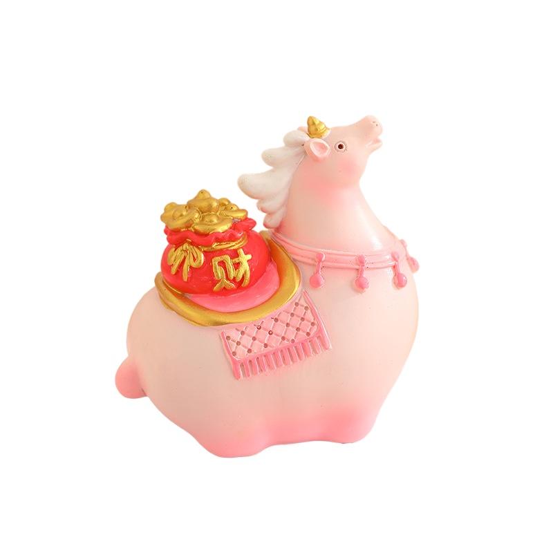 Guochao little fat horse creative resin ornament desktop home decoration Tang Sancai travel merchandise gift souvenir