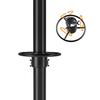 Squirrel Proof Baffle for Bird Feeder Pole Squirrel Baffle with Stainless Steel Spring Squirrel Barrier Guard On Bird Feeder Pole for Garden Patio