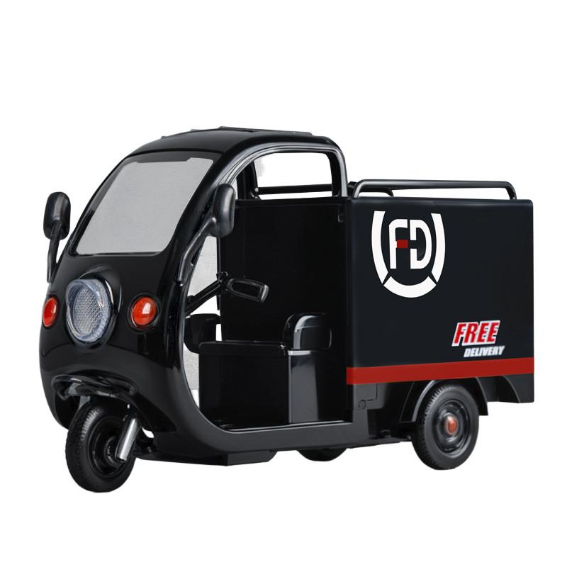 

Childrens Alloy Inertia City Delivery Truck Model With Flashing Lights And Sound For Kids Play