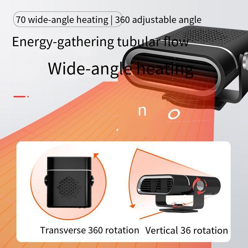 High-Quality Portable Car Heater Fan  Fast  Efficient  Reliable - Perfect for Tech-Savvy Car Owners