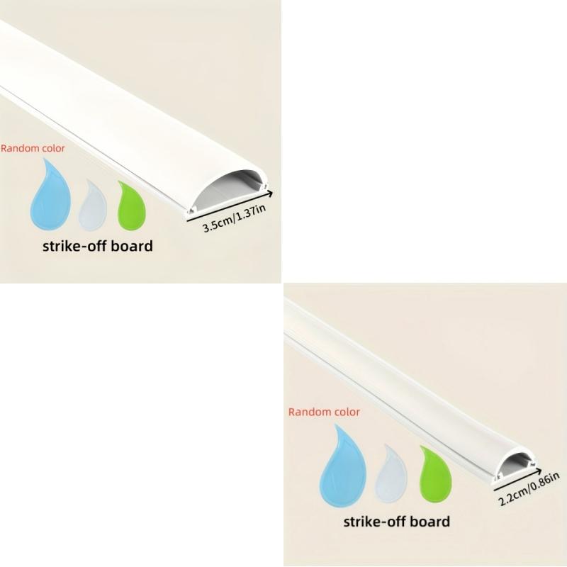 

1PC 1mx2.2cm/3.5cm Slot Floor Cord Cover Self-Adhesive Cord Protector Extension Wiring Duct Protector Electric Wire Slot Cable 22mm&1m білий