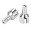 2 Stück Differentialausgangskappe Wärmeableitung Eisen Diff Outdrive Kappe für WLTOYS 124008 RC Autos