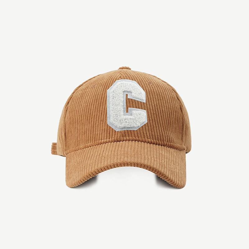 Stylish Corduroy Duckbill Cap For Winter Comfortable Unisex Hat Baseball