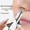 Premium Nose Hair Trimmer: Manual Trimmer for Men & Women, Shaving & Cleaning Tool for Nose and Nostrils