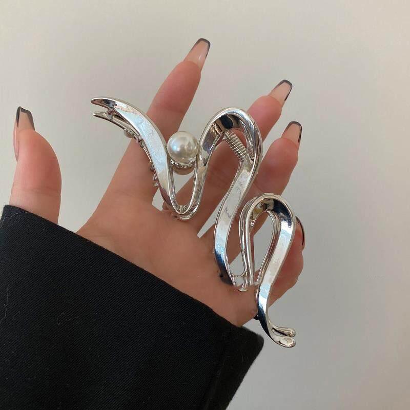 

Модные металлические зажимы для волос с геометрическим рисунком, модные заколки для вечеринок, аксессуары для волос для женщин, головные уборы серебряный