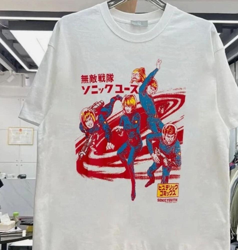 

Sonic Youth - Japanese Astronauts 1992 Tour White Unisex T shirt 4XL