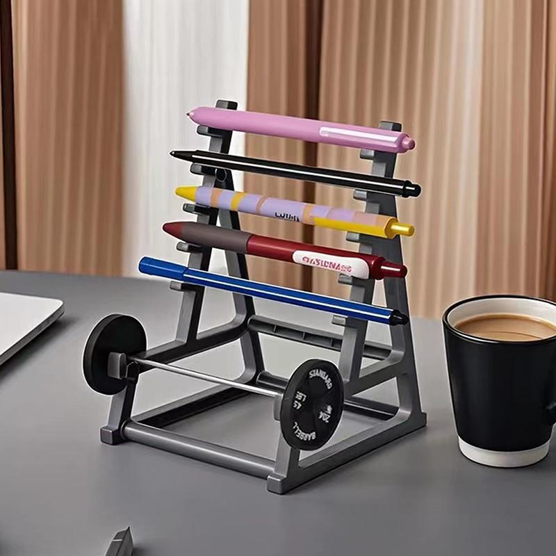 Kreativer Schreibtisch Hantelständer Stifthalter Lustiges Schreibtischzubehör Büro Lustiger Stiftebehälter für Männer Schreibtisch Mini Stifteorganizer Geschenke