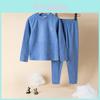 Gemütliches Wolle Seide Baby Jungen Mädchen Thermo Pyjama Set mit weichem Stoff für Herbst Winter
