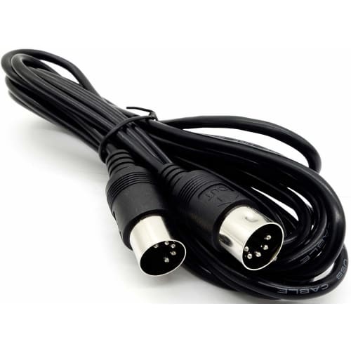 Audiophile MIDI Cord, Round 5-Pin DIN Male to Male, AFMC Black, 3m, 1 Piece