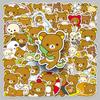 50pcs Cute Rilakkuma Cartoon Graffiti Stickers Suitcase Stationery Laptop Computer Guitar Cell Phone DIY Decorate Decals
