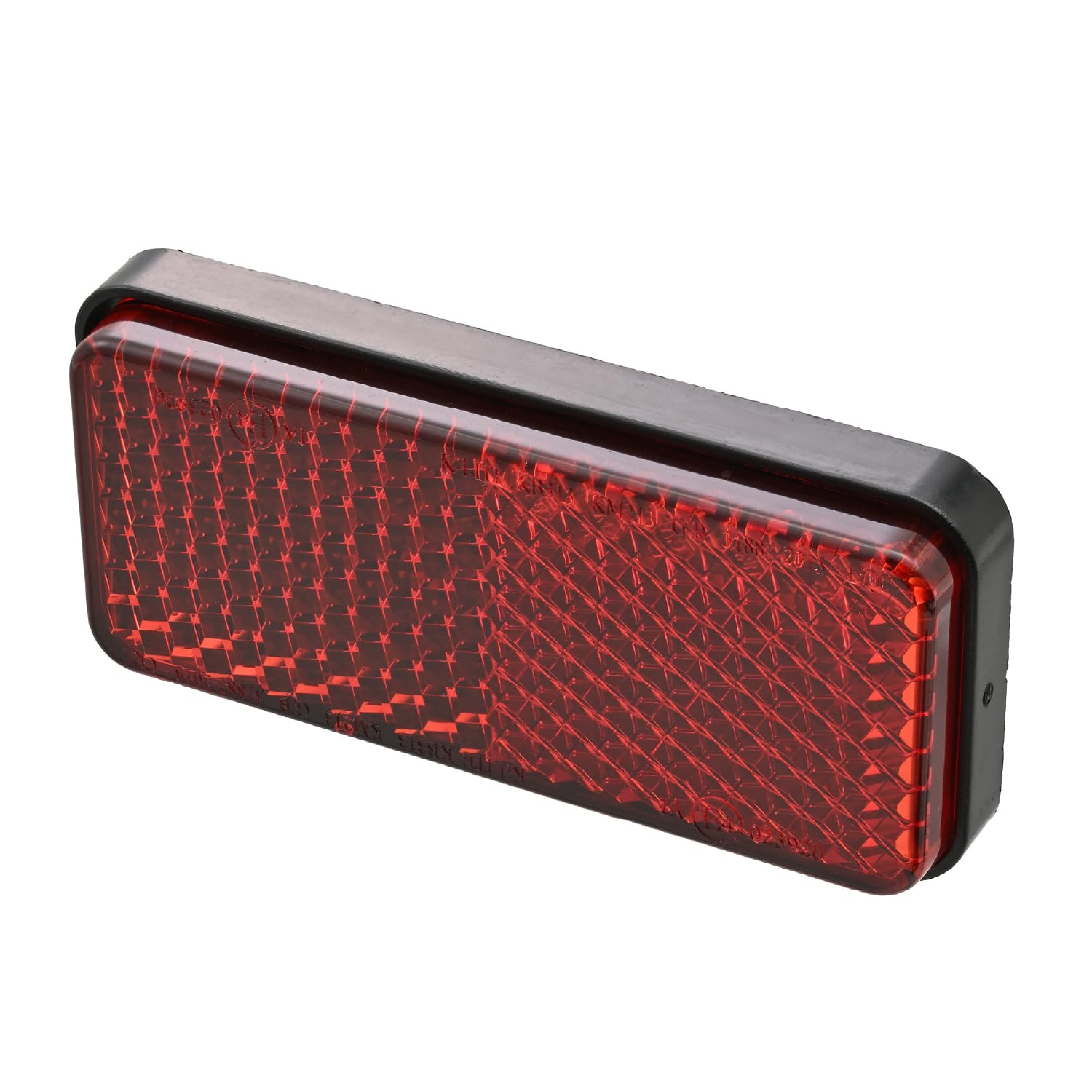 Daytona 48504 Motorcycle Reflector, Car Inspection Compatible, Rear Part, Universal Reflector, Rectangle, M5 Bolt Mount, Red, S красный