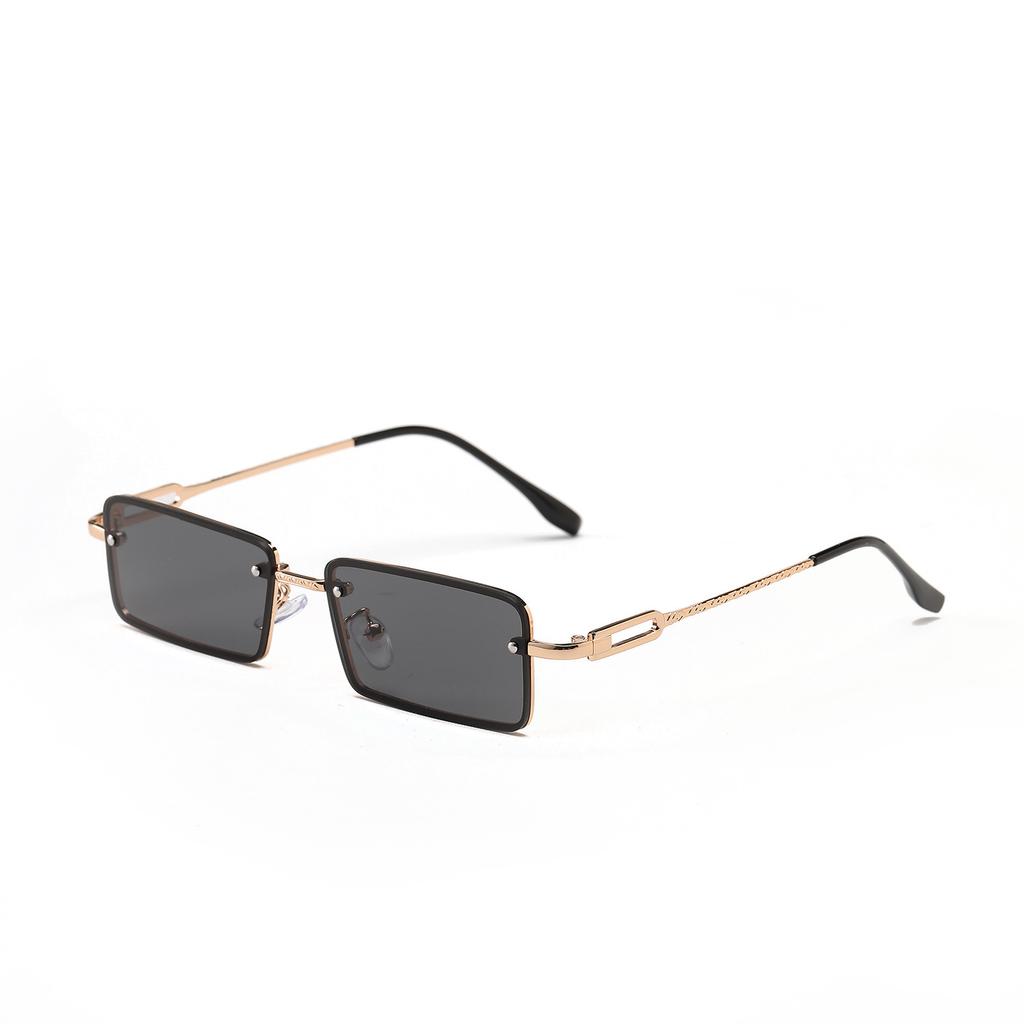 Glasses 9171 Square Small Frame Gradual Change Retro Diamond Popular Sunglasses Women, Sunglasses Men