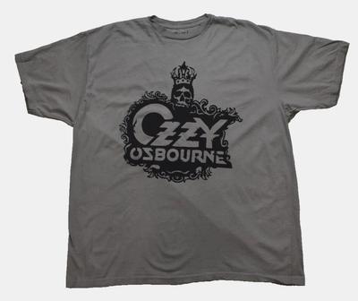 Ozzy Osbourne Crown Skull Logo Sport Grey  Reprint Unisex S-4XL Unisex T-Shirt