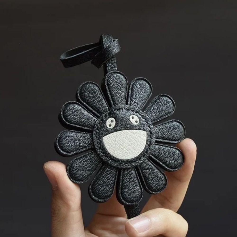 

Laughter Car Key Chain Round Bag Pendant Creative Sun Float Key Chain Ornament чёрный