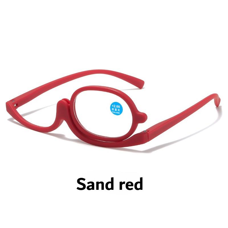 New Rotating Makeup Reading Glasses Women Portable Folding Presbyopia Eyeglasses Fashion Retro Colourful Frame Optical Eyewear