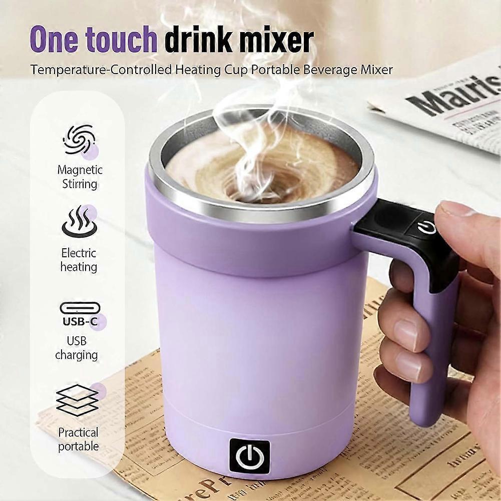 Smart Magnetic Stirring Mug, Electric Automatic Self-Stirring Coffee Mug, Rechargeable Self Mixing Cup for Coffee Tea Milk