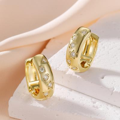 Orecchini a cerchio di lusso leggero rotondi alla moda di nicchia di fascia alta da donna più venduti