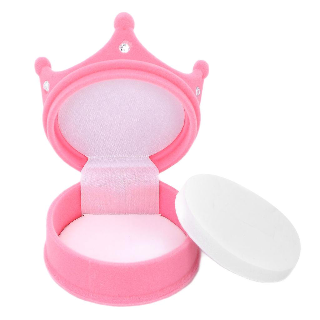 Crown Jewelry Box Personalized Simple Retro Design Earrings Necklace Jewelry Packaging BoxPink