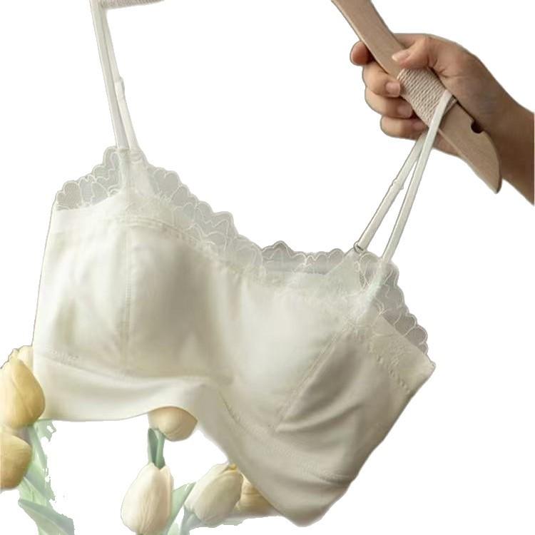 Tube top women's summer thin inner sling vest anti-light chest wrap sexy lace back integrated bra