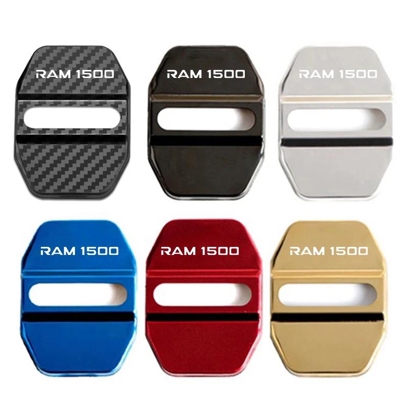 

Stainless Steel Car Styling Door Lock Cover Decals for Dodge RAM 1500 Logo Door Stopper Protective Buckle Case Anti-rust Sticker Black