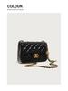 Women's Quilted Chain Crossbody Bag with Golden Ball - Trendy Small Square Design for Summer