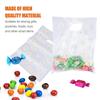 Transparent Plastic Tote Bags Handheld Packaging for Storage Use 100Pcs with Flower Print