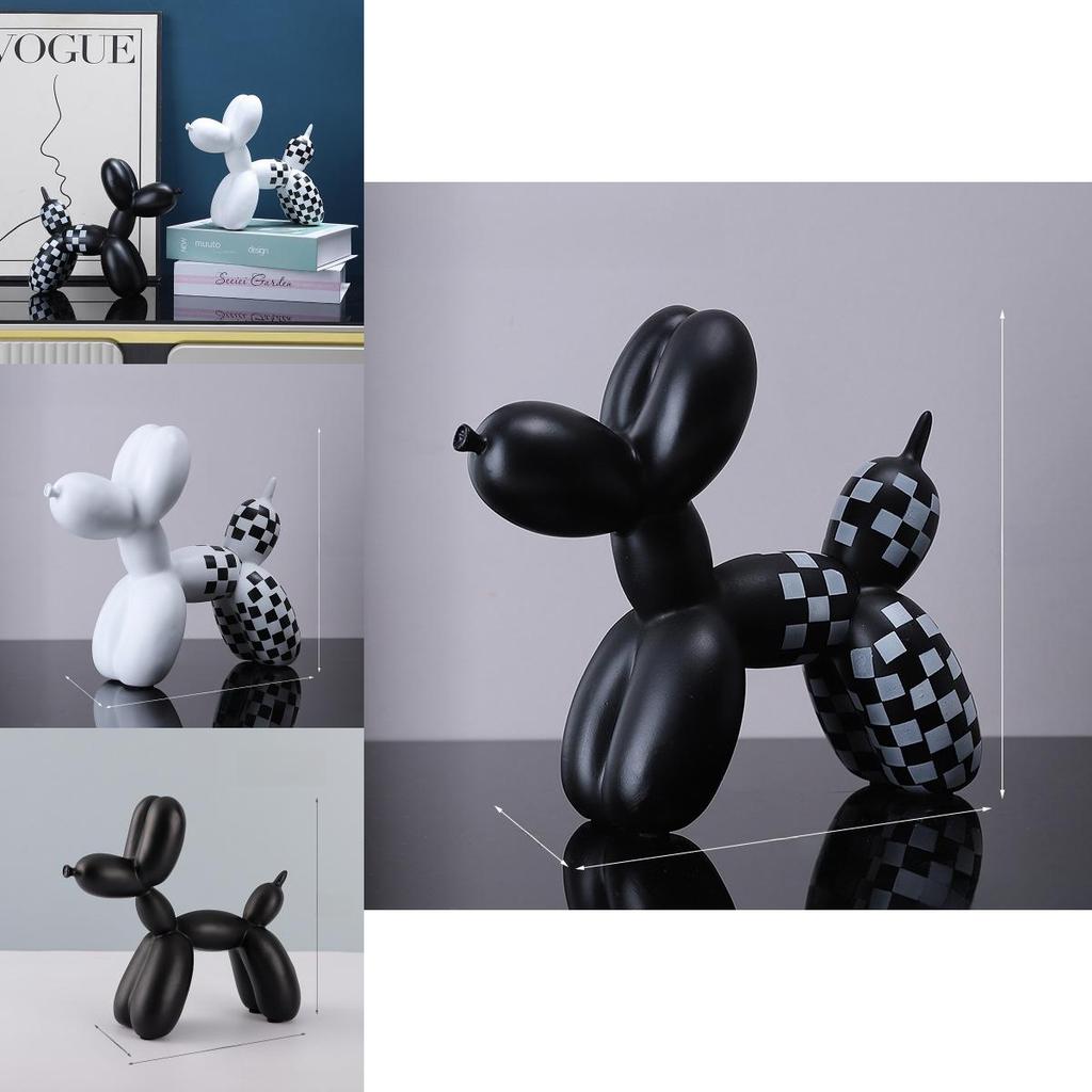 Minimalist Balloon Dog Resin Statue For Tv Cabinet Bar Table Party Decoration