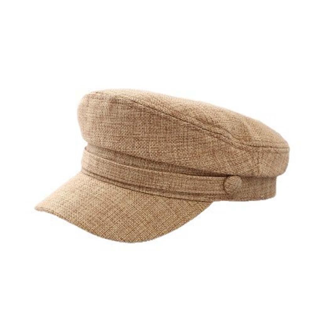 Visor Hats Fashion Octagonal Cap Cotton Linen Navy Hats Vintage Women Berets  Travel