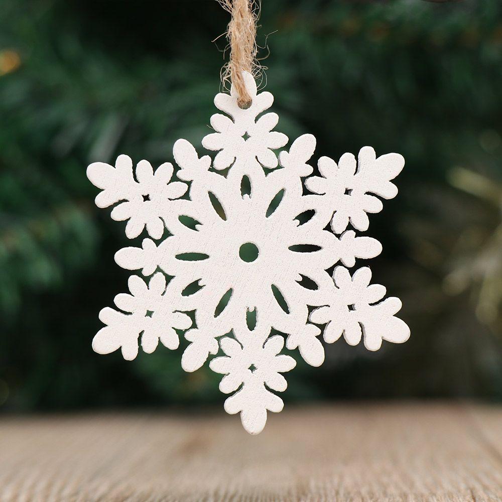 DIY Gifts Drop Pendant Christmas Tree Decoration Santa/Elk/Angel Wooden Ornaments Xmas Hanging