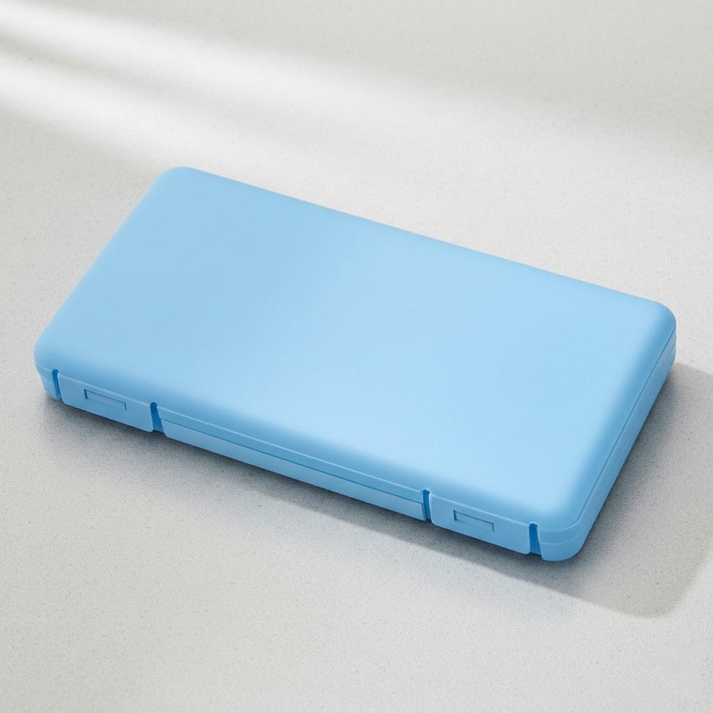 

Portable Reusable Plastic Mask Storage Box Organizer Travel Face Covering Protective Case for Home Outdoor 1PC Storage Bag синий