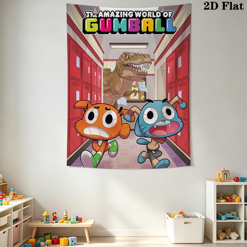 Anime style with dinosaurs Pattern Home Decor Tapestry, Wall Hanging, Decorative RV Wall Cloth.ZGT0914163