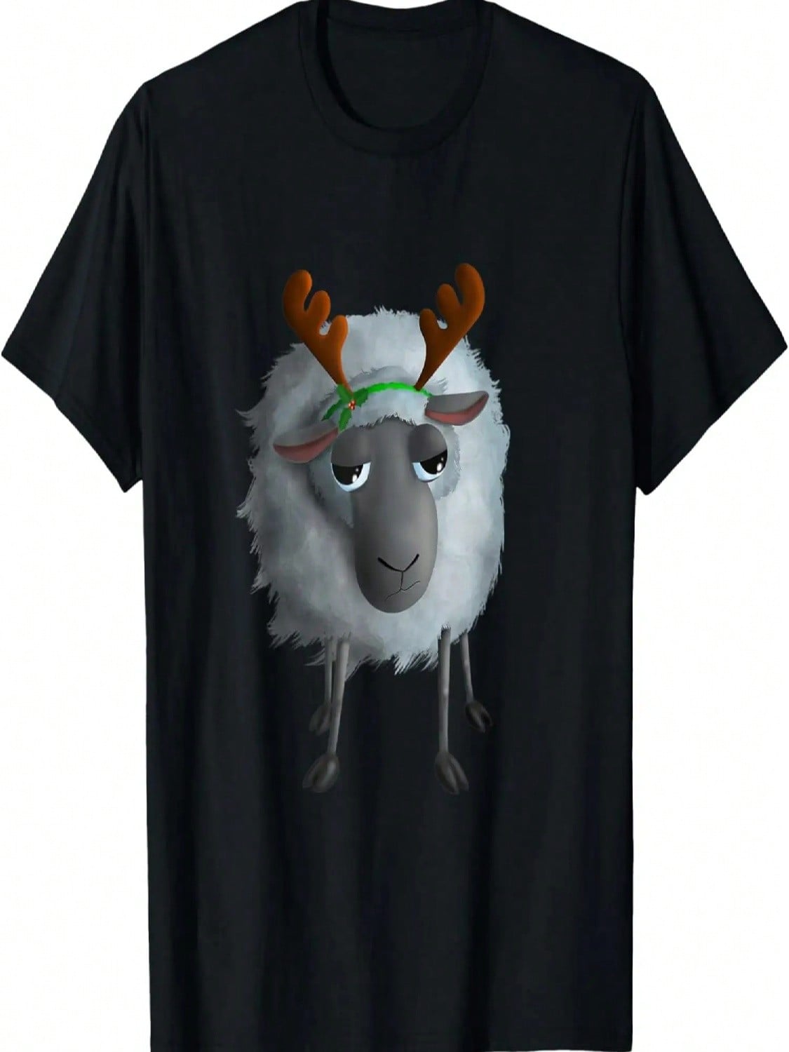 Sweet Sheep - Christmas Sheep (D010-0918A) T-Shirt S разноцветный