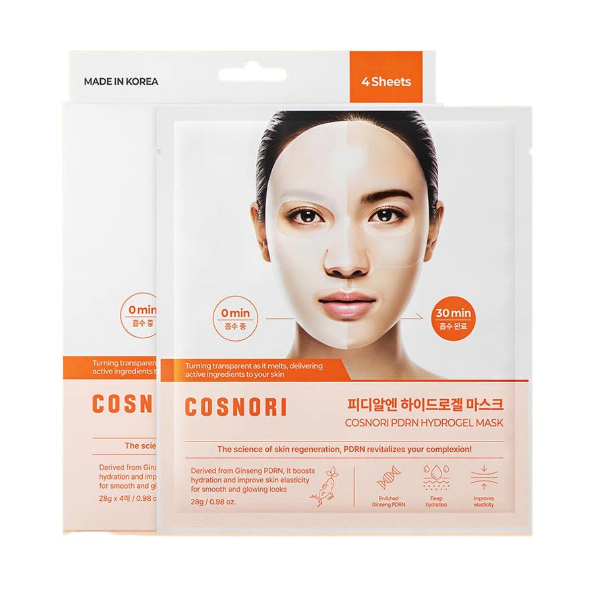 COSNORI Hydrogel PDRN Mask Verstevigend Hydraterend 28g 4 Velletjes K Beauty Dagelijks Gezichtsmasker