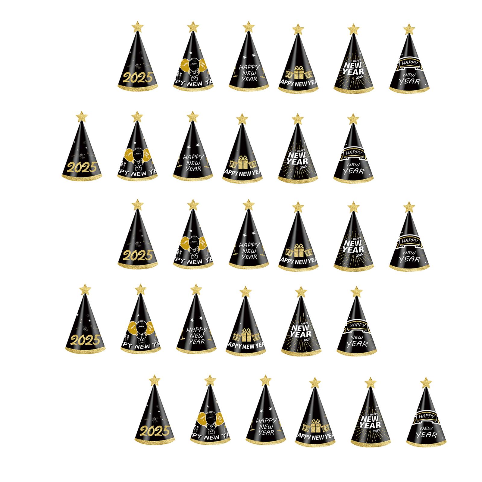 

Set Of 30 Elegant Paper Hats Holiday Decorations for Kids Children Photography Props New Years Eve Party Supplies