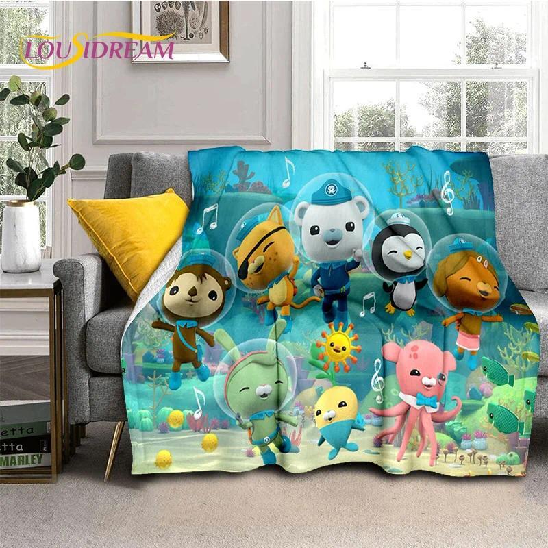 The Octonauts Barnacles Cute Cartoon Soft Blankets,Keep Warm Flannel Throw Blanket for Picnic Beds Sofa Home Custom blankets