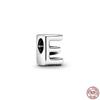 100 % echter 925er-Sterlingsilber-Anhänger, Gedenkbuchstabe A–Z-Serie, Perlen-Original-Panjia-Charm-Armband-Schmuck