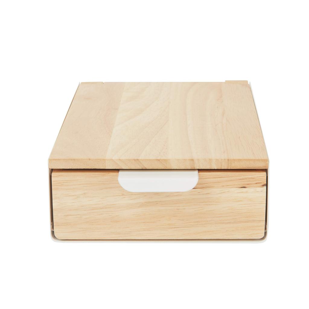 Umbra REFLEXION STORAGE for Accessory Storage BOX, White/Natural,