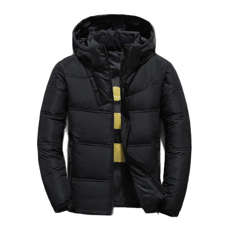 Border New Men's Slim Fit Down Jacket - 2025 Special Edition, Thickened Plus Size, Multi-Pocket, Youth Style Winter Coat