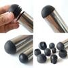Round Plastic Black Furniture Accessories Non Slip Plugs Chair Leg Caps Floor Protector Dust Cover